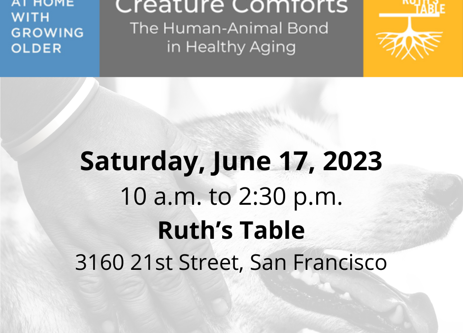 Creature Comforts: The Human-Animal Bond in Healthy Aging