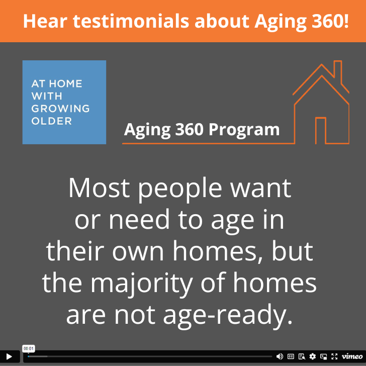 Hear testimonials about Aging 360!